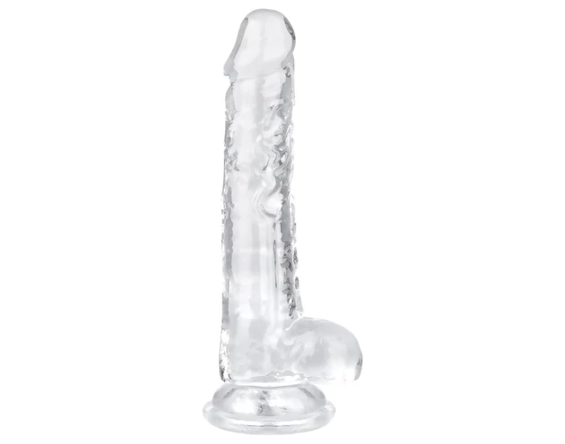 EasyToys - herés dildó - 17cm (átlátszó)