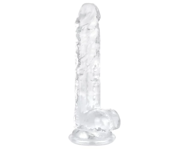 EasyToys - herés dildó - 17cm (átlátszó)