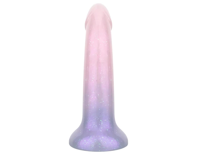 EasyToys Mermaid - csillámos dildó - 15cm (pink)