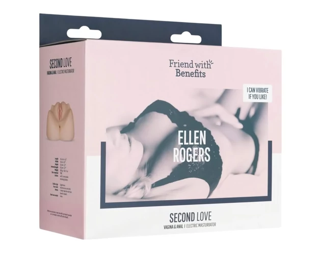 FWB - Ellen Rogers műpunci és popsi vibrátorral (natúr)
