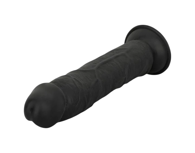 Easytoys - élethű dildó - 22,5 cm (fekete)