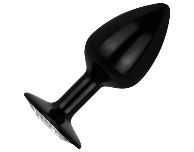 Easytoys Anal Collection - anál plug kővel - S (fekete)