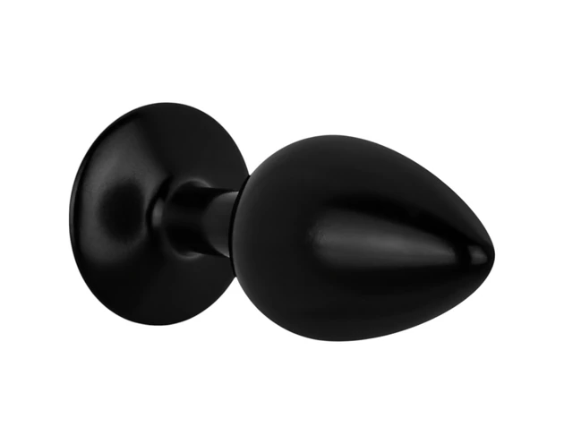 Easytoys Anal Collection - anál plug kővel - S (fekete)