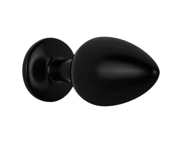 Easytoys Anal Collection - anál plug kővel - L (fekete)