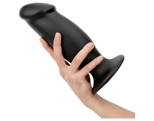 BUTTR AH-1 - tapadókorongos anál dildó (fekete)