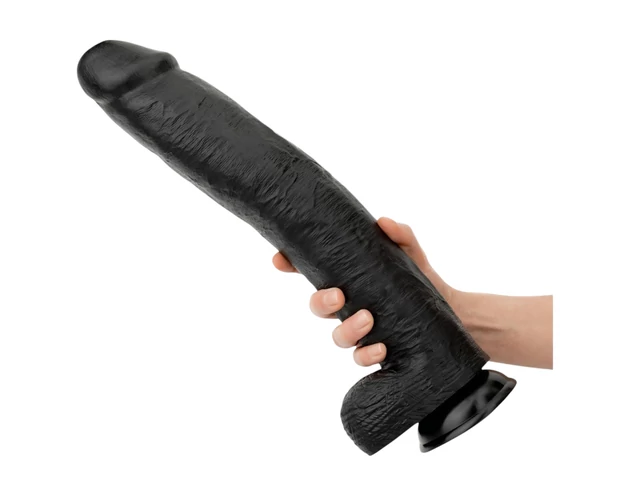 BUTTR Operation Dingo - óriás élethű dildó - 43 cm (fekete)