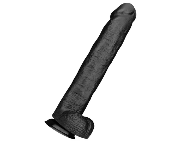 BUTTR Operation Dingo - óriás élethű dildó - 43 cm (fekete)