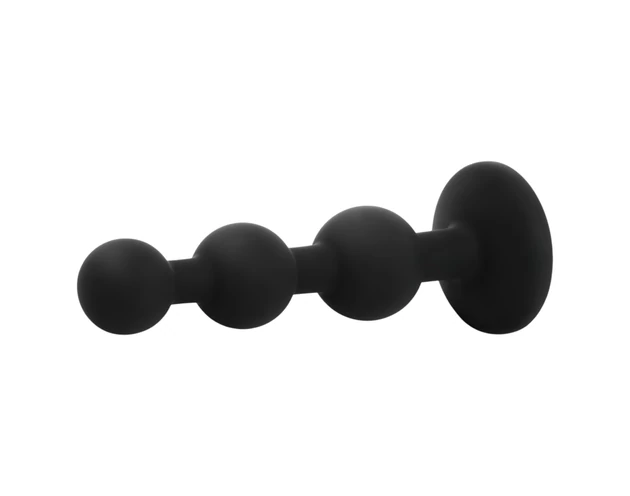 EasyToys - gyöngyös anál plug (fekete)