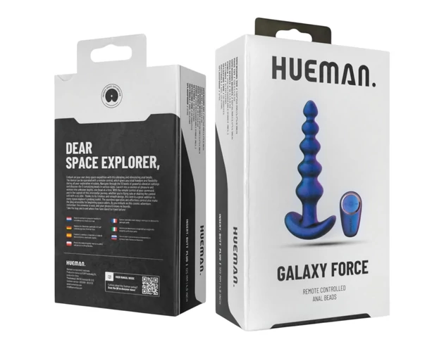 Hueman Galaxy Force - rádiós anál vibrátor (lila)