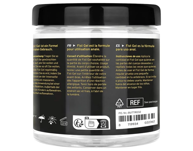 BUTTR - tapadásmentes öklöző (fisting) gél (500ml)