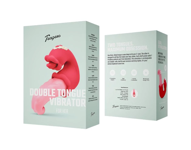 Teazers - dupla nyelves vibrátor (pink)