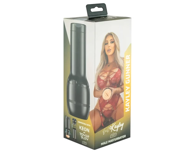 Kiiroo Kayley Gunner - műpunci - PowerBlow kompatibilis (natúr)
