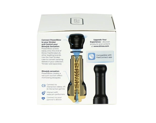 Kiiroo PowerBlow - maszturbátor szívó- és okos tartozék (fekete)