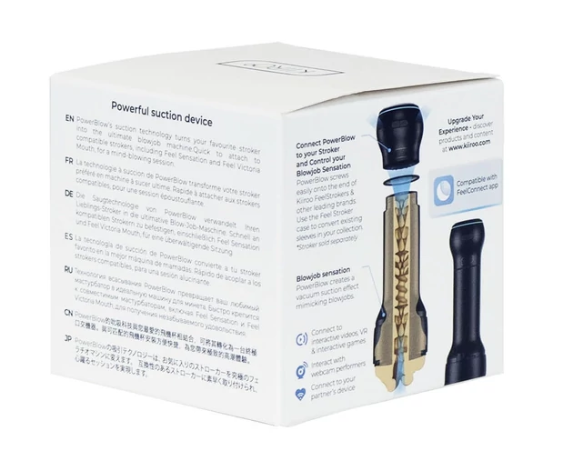 Kiiroo PowerBlow - maszturbátor szívó- és okos tartozék (fekete)