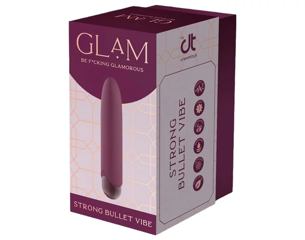 Glam - akkus, vízálló mini vibrátor (lila)