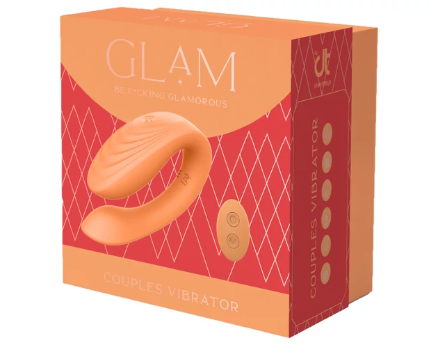 Glam - akkus, rádiós párvibrátor (narancs)
