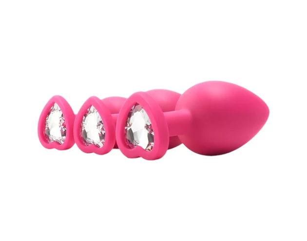 Flirts anal training kit - anál plug szett (3db) - pink