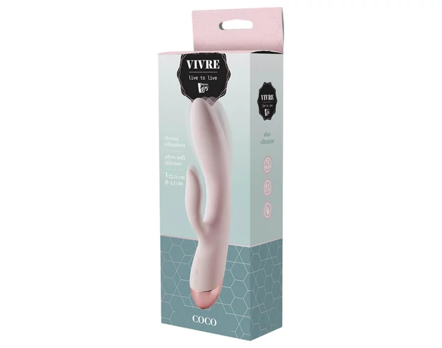 Vivre Coco - akkus, csiklókaros vibrátor (pink)
