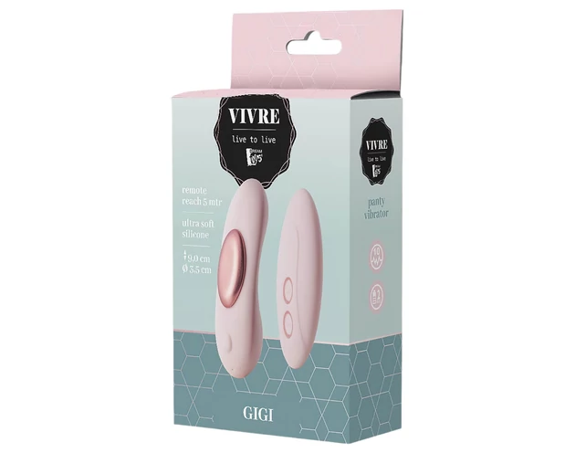 Vivre Gigi - akkus, rádiós bugyi vibrátor (pink)
