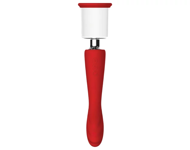 Red Revolution Georgia - G-pont vibrátor és puncipumpa (piros)