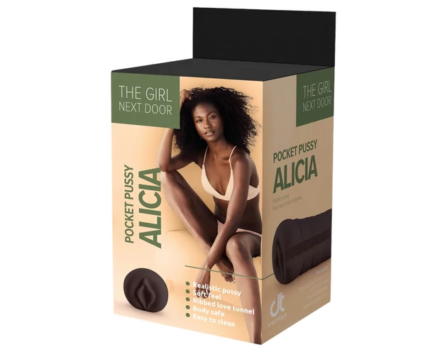 The Girl Next Door Alicia - élethű műpunci (fekete)