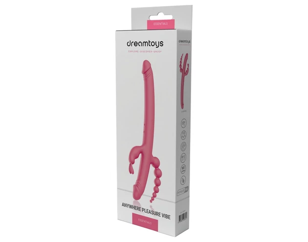 Dreamtoys Anywhere Pleasure Vibe - akkus, 4 ágú vibrátor (pink)