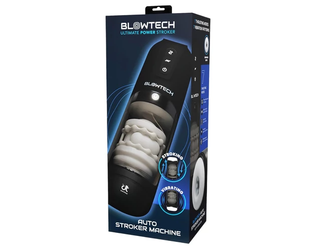 Dreamtoys Blowtech - rezgő, fel-le mozgó maszturbátor (fekete)