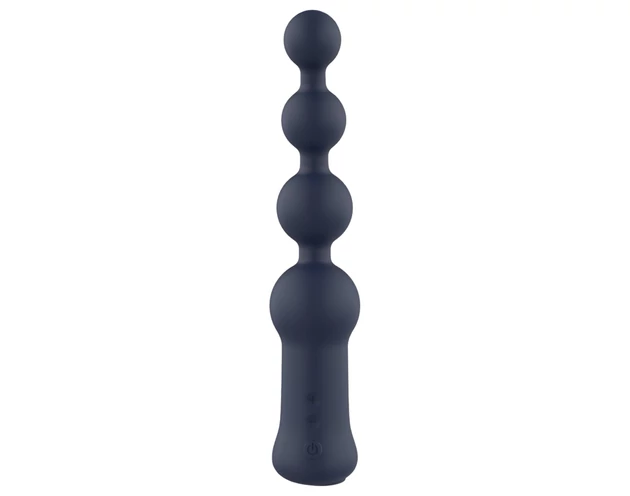 Startroopers Hubble - akkus gyöngyös anál vibrátor (fekete)