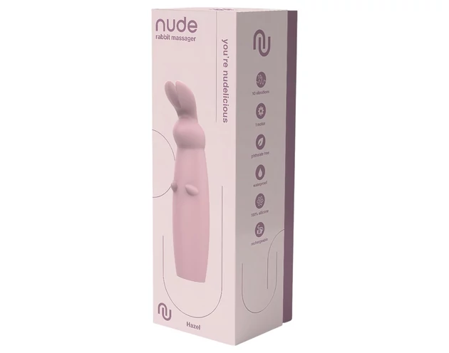 Nude Hazel - akkus nyuszis csikló vibrátor (lila)