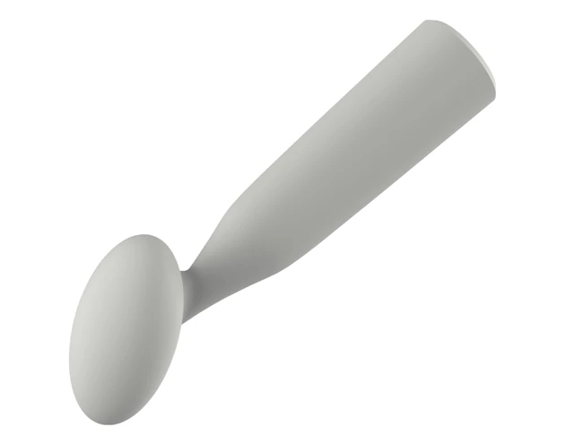 Nude Luna - akkus mini wand vibrátor (szürke)