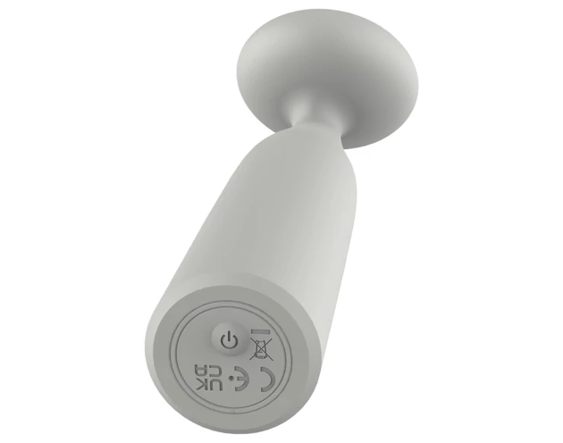 Nude Luna - akkus mini wand vibrátor (szürke)