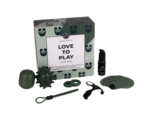 Pleasure Box Love to Play - maszturbátor szett - 6 részes