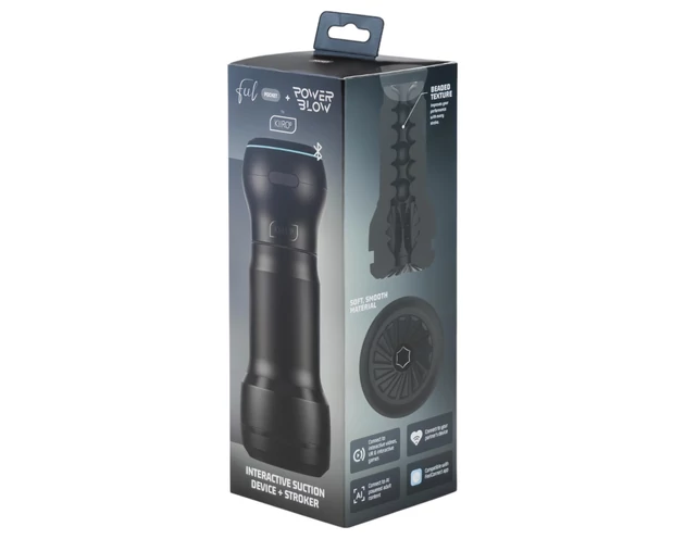 Kiiroo PowerBlow + Feel Pocket zseb maszturbátor (fekete)