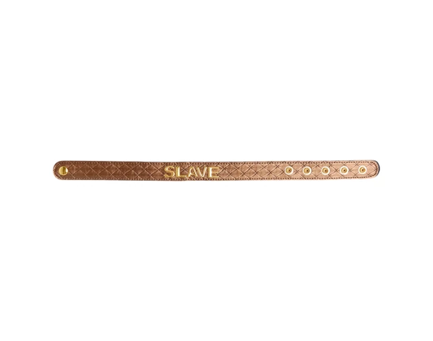 X-Play Slave - rabszolga nyakörv (bronz)
