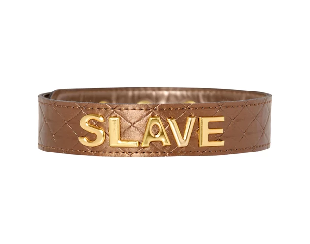 X-Play Slave - rabszolga nyakörv (bronz)