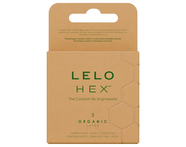 LELO Hex Organic - potencia óvszer (3db)