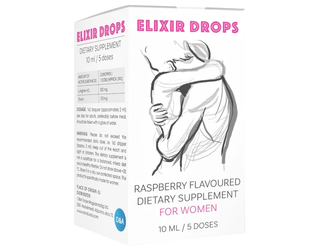 ELIXIR - női vágyfokozó cseppek (10ml) - málna