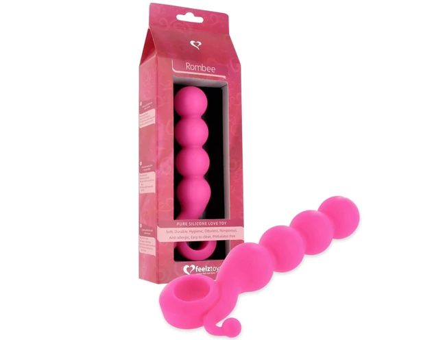 FEELZTOYS Rombee - 4 golyós anál bot dildó (pink)