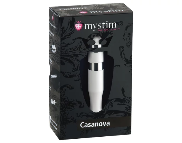 mystim Casanova - elektro-rúd dildó (fehér)