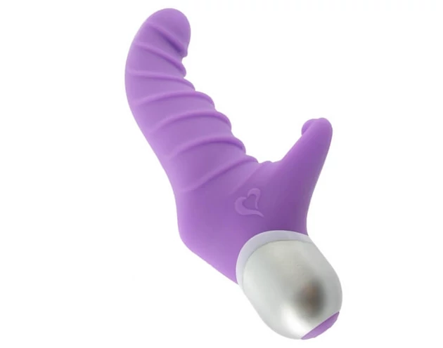 FEELZTOYS Fonzie - csiklókaros, redős G-pont vibrátor (lila)