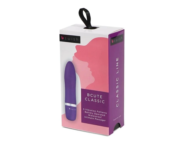 B SWISH Bcute Classic - vízálló rúzs vibrátor (lila)