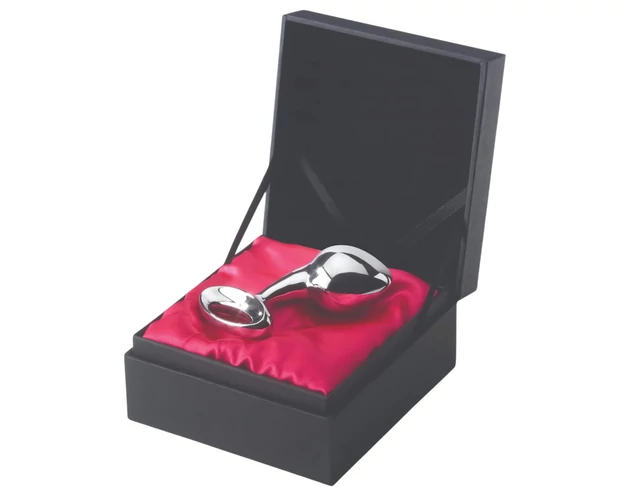 Njoy L - nagy fém anál plug (ezüst)