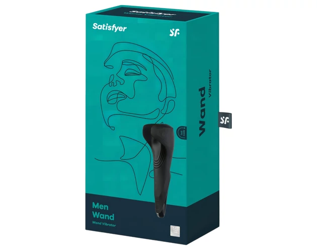 Satisfyer Men Wand - akkus, vízálló makkvibrátor (fekete)