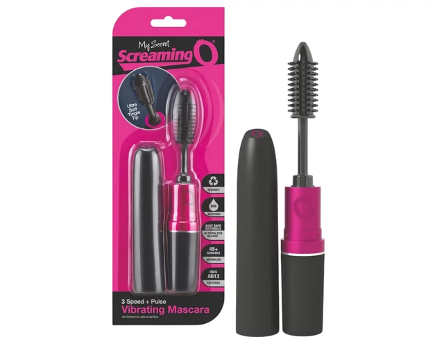 Screaming Mascara - spirál vibrátor (fekete-pink)