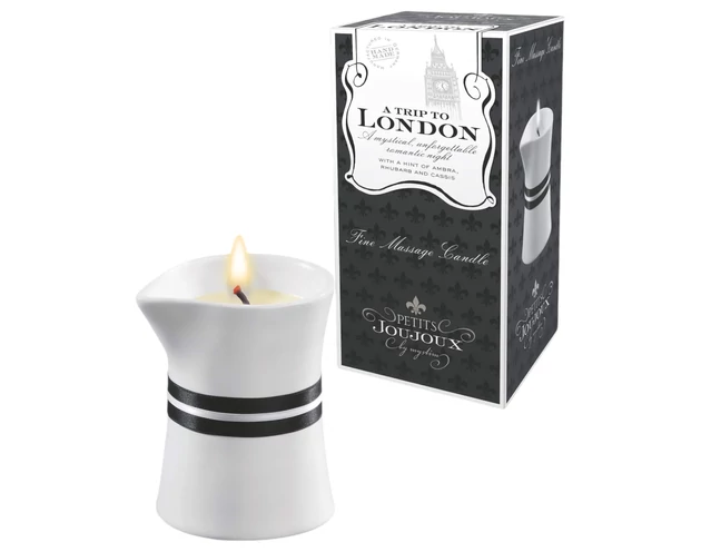 Petits Joujoux London - masszázsgyertya - rebarbara-amber (120ml)