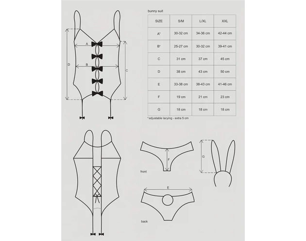 Obsessive - Nyuszilány jelmez (pink)