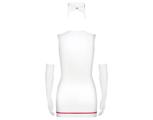 Obsessive Emergency - nővérke jelmez szett - fehér (S/M)