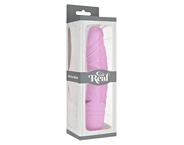 Classic Get Real - élethű, szilikon vibrátor (pink)