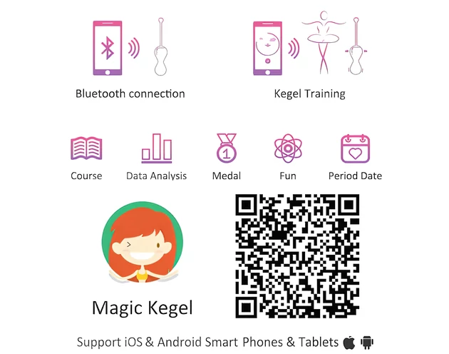 Magic Motion Kegel Master - Okos gésagolyó duó (lila)