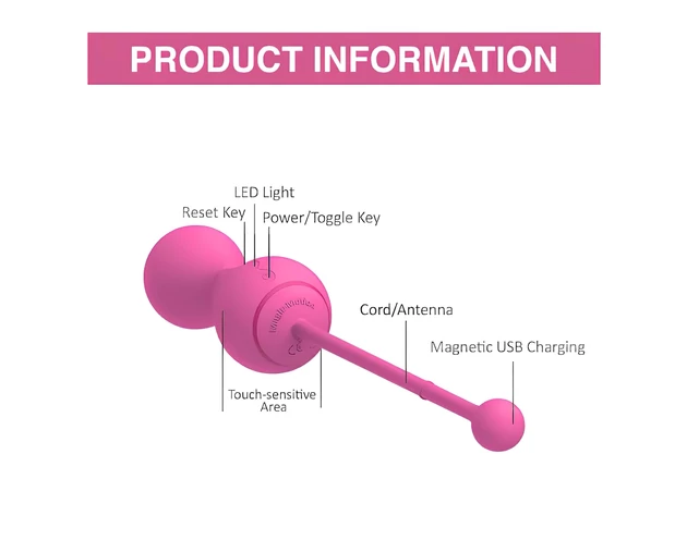 Magic Motion Kegel Master - Okos gésagolyó duó (lila)